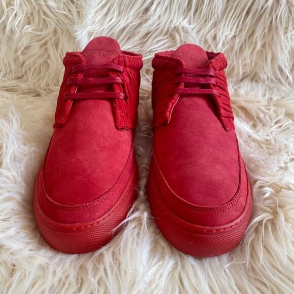 Filling Pieces sneakers leather Desert Boot Red sz 39 Designer Suede Shoes - Picture 4 of 8